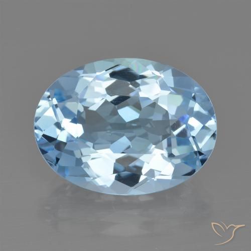 21.80ct Natürlicher Himmerlblau Topas, Oval, VVS
