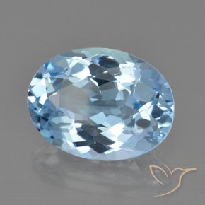 9,17 ctw natürlicher Himmerlblau Topas, Oval, VVS