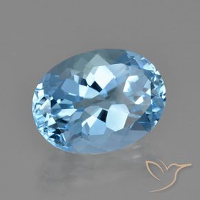 9,17 ctw natürlicher Himmerlblau Topas, Oval, VVS