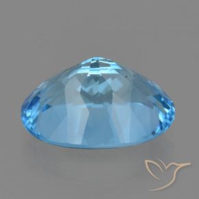9,17 ctw natürlicher Swiss Blue Topas, Oval, VVS