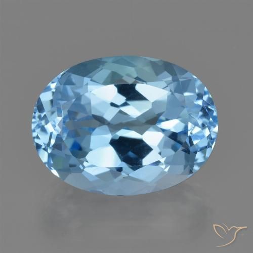 23.15ct Natürlicher Himmerlblau Topas, Oval, VVS, Photo A