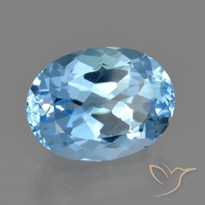9,17 ctw natürlicher Himmerlblau Topas, Oval, VVS