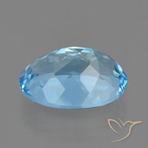 9,17 ctw natürlicher Himmerlblau Topas, Oval, VVS