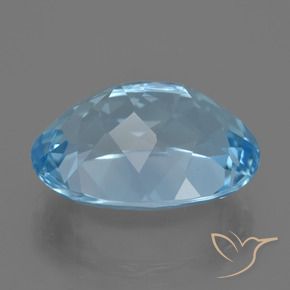 9,17 ctw natürlicher Swiss Blue Topas, Oval, VVS