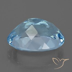 9,17 ctw natürlicher Swiss Blue Topas, Oval, VVS