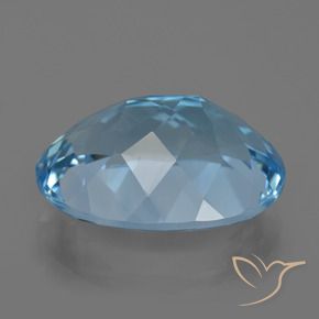 9,17 ctw natürlicher Swiss Blue Topas, Oval, VVS