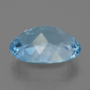 22,82 ctw natürlicher blauer Topas, Oval Schliff, VVS