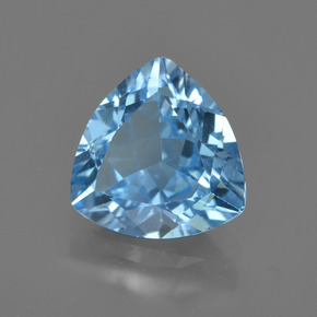 3,53 ctw natürlicher blauer Topas, Trillion, VVS-VS