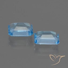 5.73 ct natürliche Himmerlblau Topas-Edelsteine, Oktagonschliff, VVS-VS