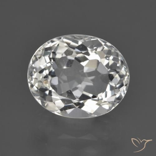 5.15ct Natürlicher Warmweiß Topas, Oval, VS