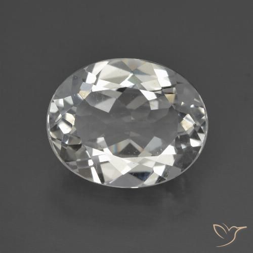 3.85ct Natürlicher Warmweiß Topas, Oval, VS