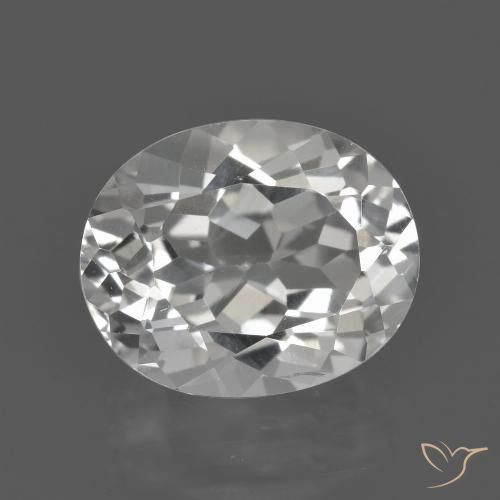 4.93ct Natürlicher Warmweiß Topas, Oval, VVS