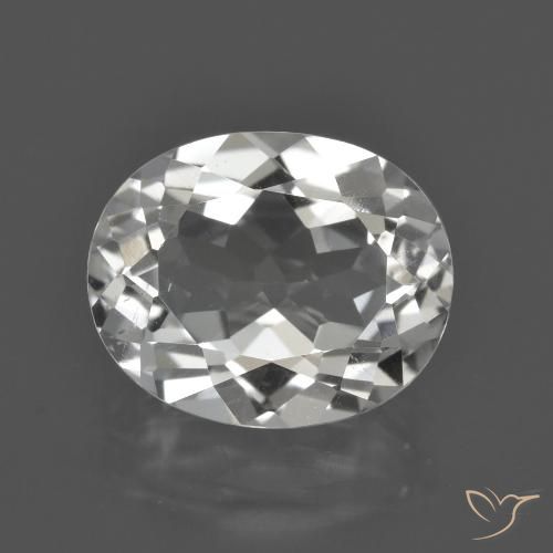 4.58ct Natürlicher Klares Weiß Topas, Oval, VS
