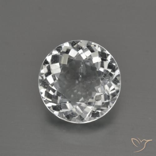 4.62ct Natürlicher Warmweiß Topas, Runden, VS