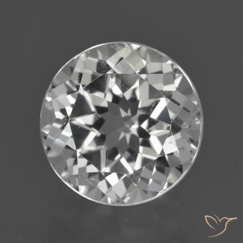 5.50ct Natürlicher Weiß Topas, Runden, VVS