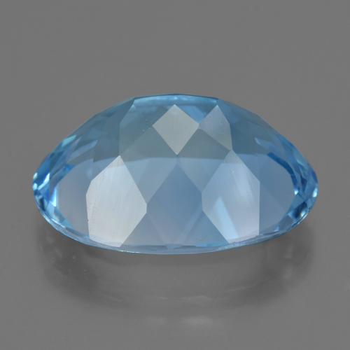 21,00 ctw natürlicher blauer Topas, Oval Schliff, VVS-VS
