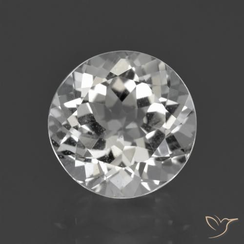 4.47ct Natürlicher Klares Weiß Topas, Runden, VS