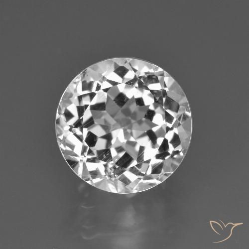 4.21ct Natürlicher Warmweiß Topas, Runden, VS
