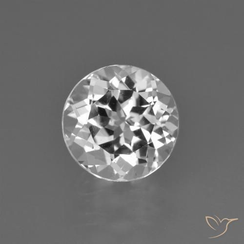 3.05ct Natürlicher Klares Weiß Topas, Runden, VS