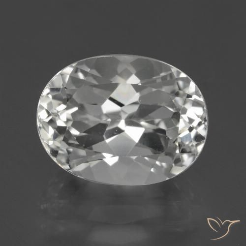 5.65ct Natürlicher Weiß Topas, Oval, VVS