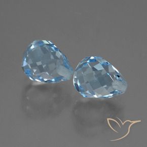 5.15 ct natürliche Himmerlblau Topas-Edelsteine, Briolette, VVS-VS