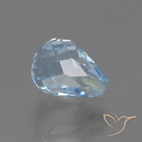 9,17 ctw natürlicher Himmerlblau Topas, Briolette, VS