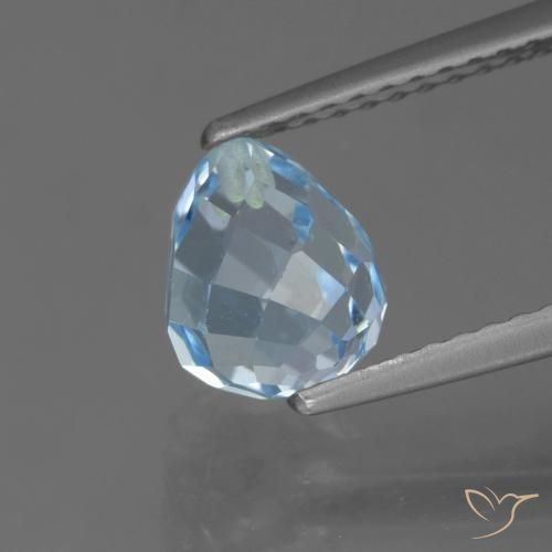 2.32ct Natürlicher Himmerlblau Topas, Briolette, VS