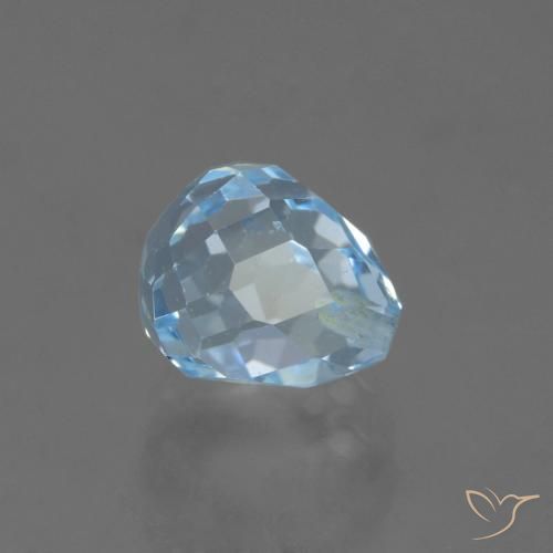9,17 ctw natürlicher Himmerlblau Topas, Briolette, VS