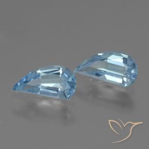 2.74 ct natürliche Swiss Blue Topas-Edelsteine, Fantasie, VVS-VS