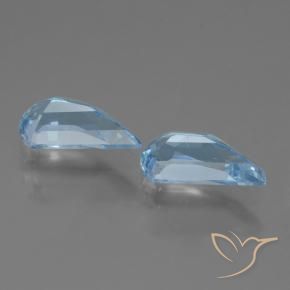 2.74 ct natürliche Swiss Blue Topas-Edelsteine, Fantasie, VVS-VS