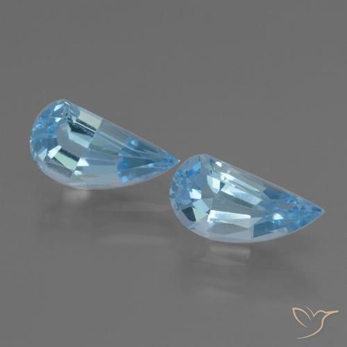 2.82ctw Natürlicher Swiss Blue Topas, Fantasie, VVS-VS