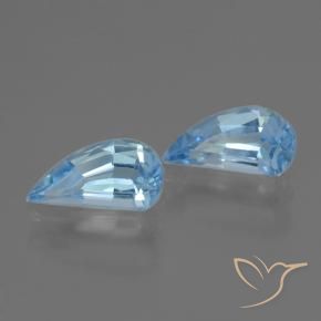 2.82 ct natürliche Swiss Blue Topas-Edelsteine, Fantasie, VVS-VS