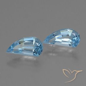 2.87 ct natürliche Himmerlblau Topas-Edelsteine, Ausgefallene Form, VVS-VS
