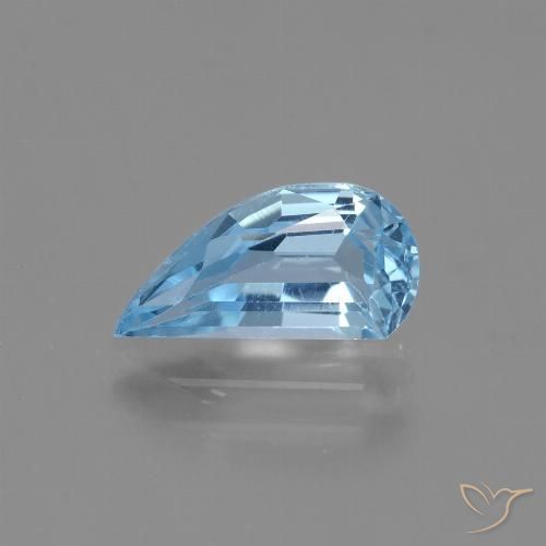 1.50ct Natürlicher Himmerlblau Topas, Fantasie, VVS-VS