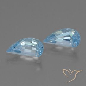 2.84 ct natürliche Swiss Blue Topas-Edelsteine, Fantasie, VVS-VS