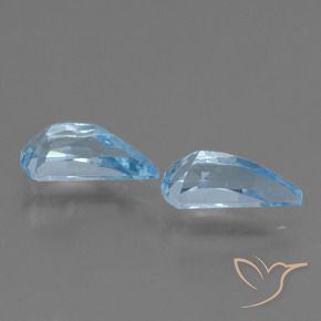 2.84 ct natürliche Swiss Blue Topas-Edelsteine, Fantasie, VVS-VS
