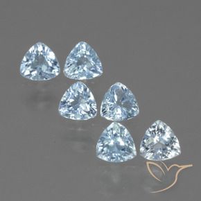 1.86 ct natürliche Himmerlblau Topas-Edelsteine, Trillion, VVS-VS
