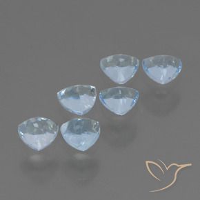1.86 ct natürliche Himmerlblau Topas-Edelsteine, Trillion, VVS-VS