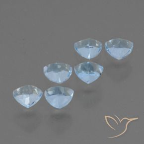 1.86 ct natürliche Himmerlblau Topas-Edelsteine, Trillion, VVS-VS
