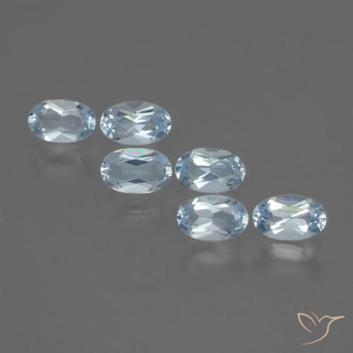 1.68ctw Natürlicher Himmerlblau Topas, Oval, VVS-VS