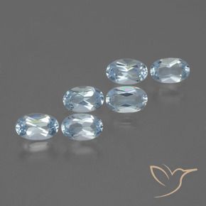 1.68 ct natürliche Himmerlblau Topas-Edelsteine, Oval, VVS-VS