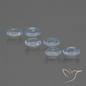 1.68 ct natürliche Himmerlblau Topas-Edelsteine, Oval, VVS-VS