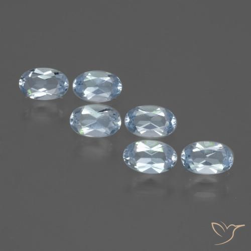 1.66ctw Natürlicher Himmerlblau Topas, Oval, VVS-VS