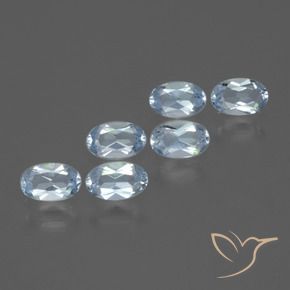 1.66 ct natürliche Himmerlblau Topas-Edelsteine, Oval, VVS-VS
