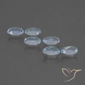1.66 ct natürliche Himmerlblau Topas-Edelsteine, Oval, VVS-VS