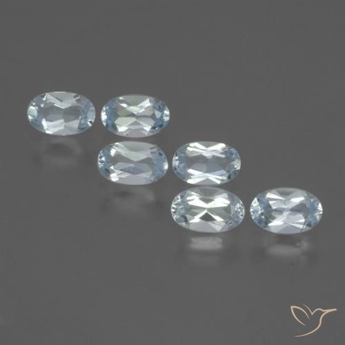 1.69ctw Natürlicher Himmerlblau Topas, Oval, VS