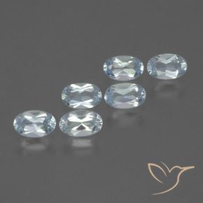 1.69 ct natürliche Himmerlblau Topas-Edelsteine, Oval, VS