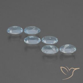 1.69 ct natürliche Himmerlblau Topas-Edelsteine, Oval, VS