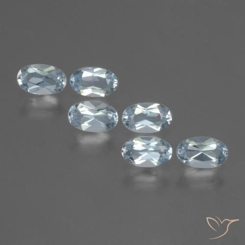 1.65 ct natürliche Himmerlblau Topas-Edelsteine, Oval Schliff, VVS-VS