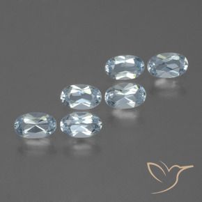 1.65 ct natürliche Himmerlblau Topas-Edelsteine, Oval Schliff, VVS-VS